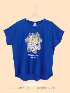 Bedrucktes T-Shirt mit Rundhalsausschnitt