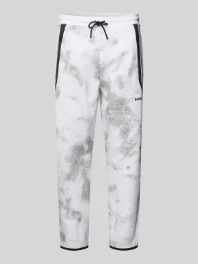BOSS Green Sweatpants mit Eingrifftaschen Modell 'Havion' (weiss) online kaufen