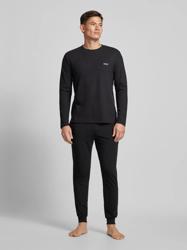 BOSS Loose Fit Sweatpants mit Label-Print (black) online kaufen