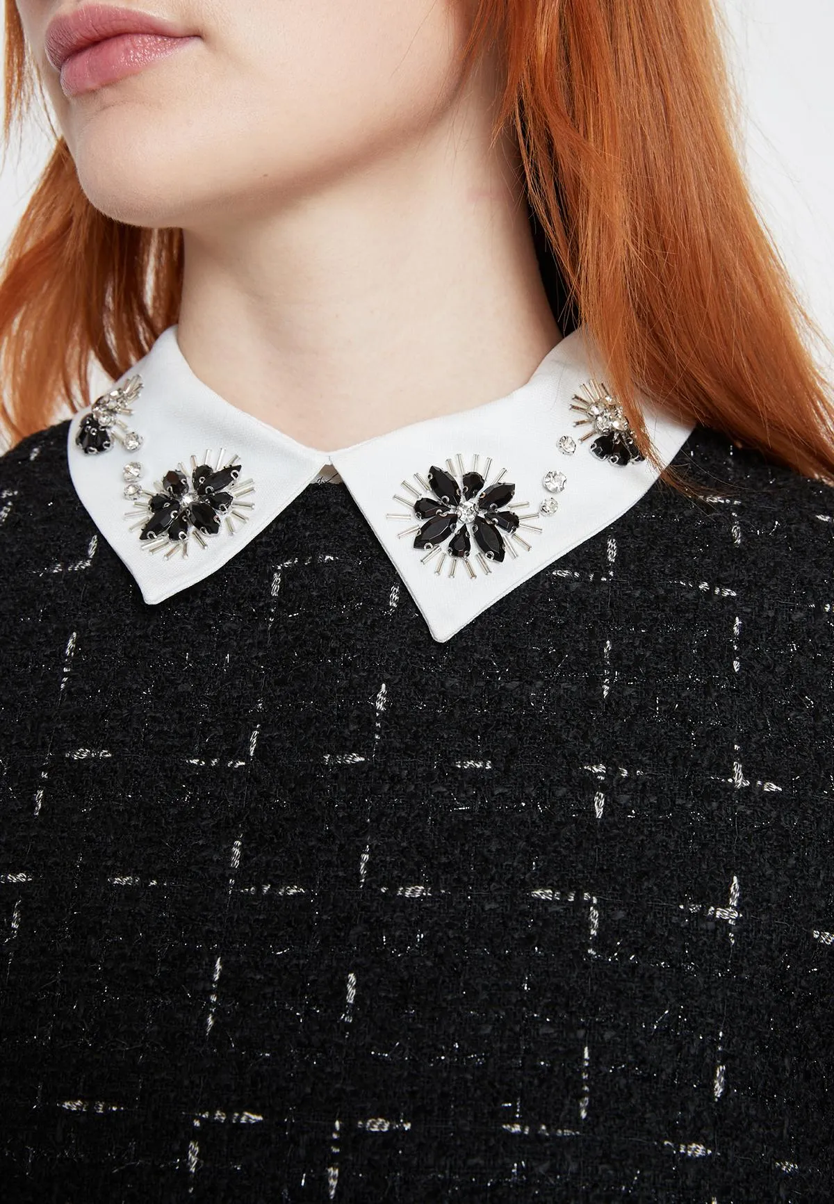 Bouclé Kleid Sadora