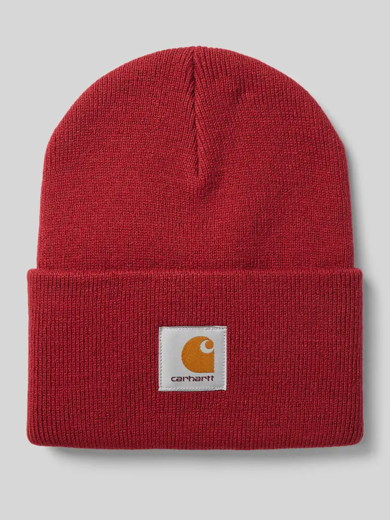 Carhartt Work In Progress Beanie mit Label-Patch Modell 'ACRYLIC WATCH HAT' (bordeaux) online kaufen