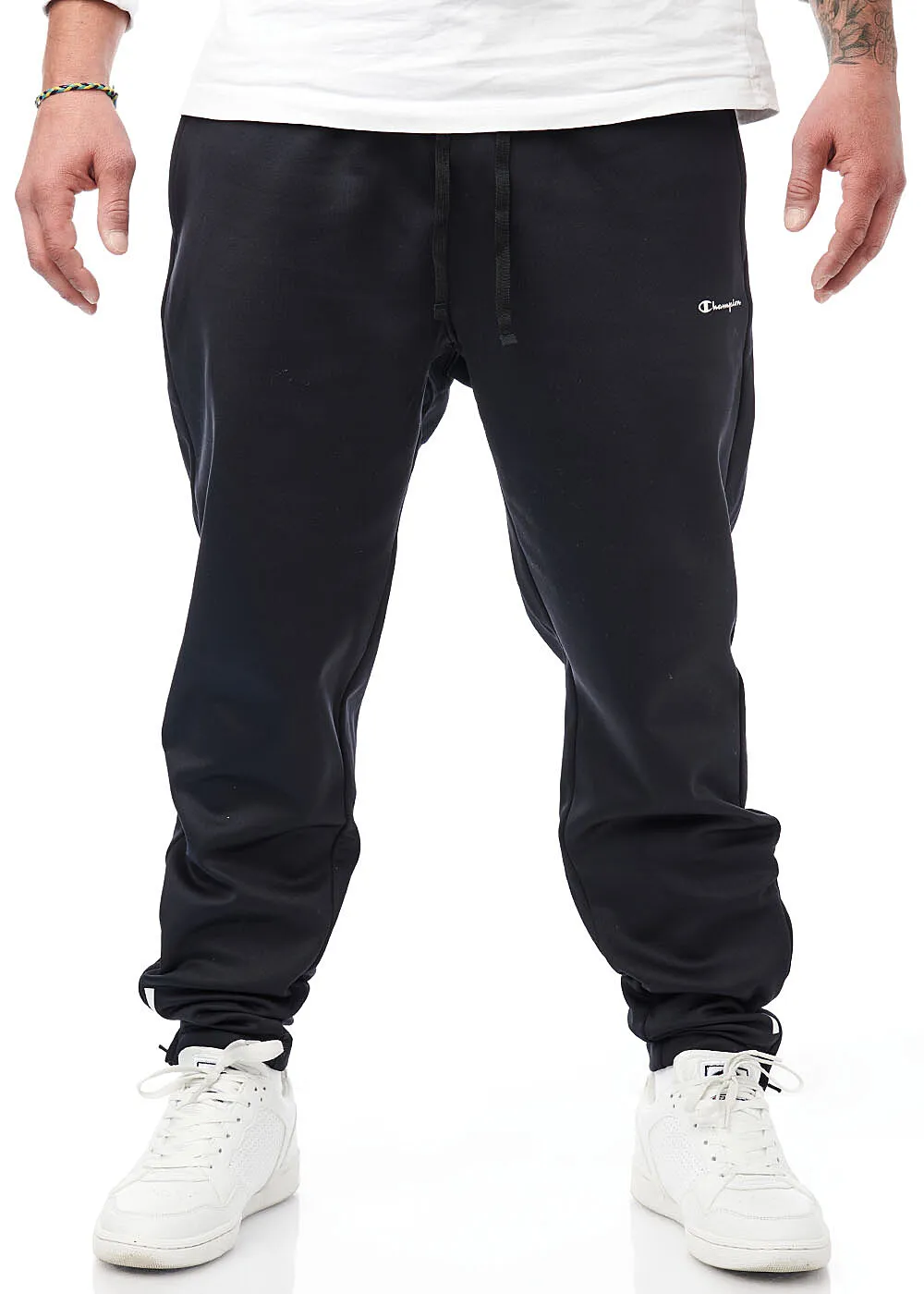 Champion Herren Joggingshose mit Zipper am Beinabschluss schwarz