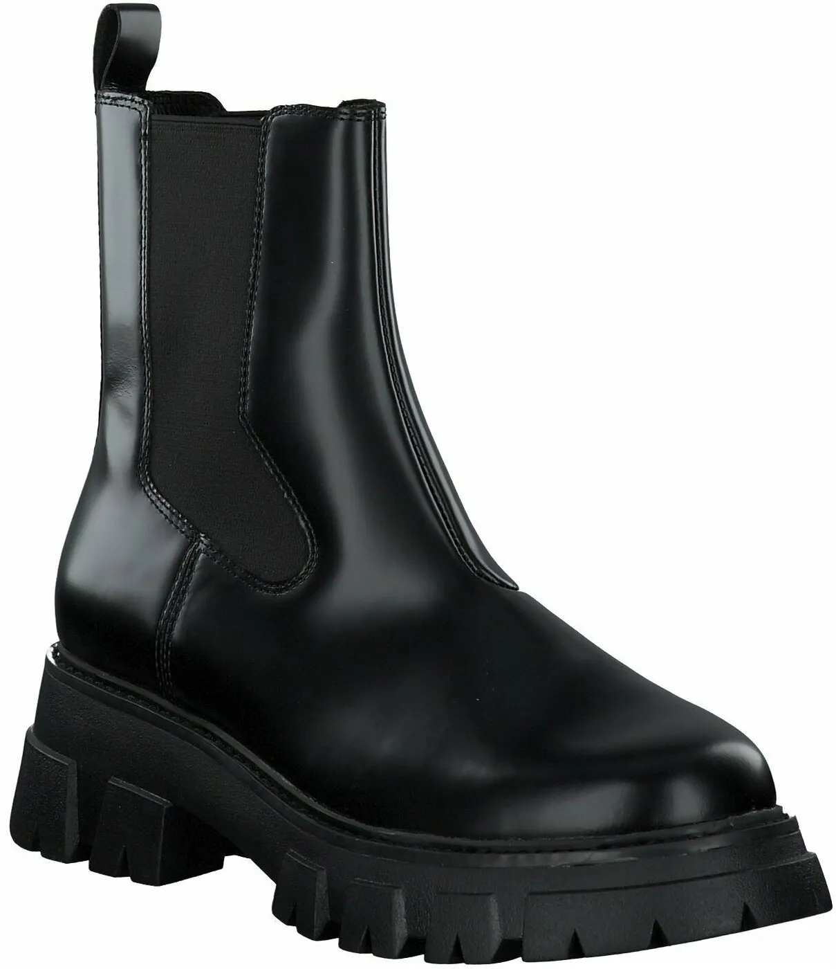 Chelsea Boots für Damen aus Leder 109001840567 (Schwarz)