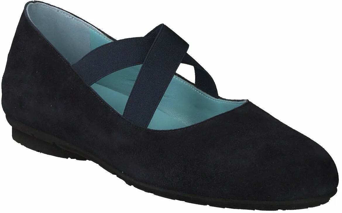 Damen-Slipper aus Leder 103102709554 (Blau)