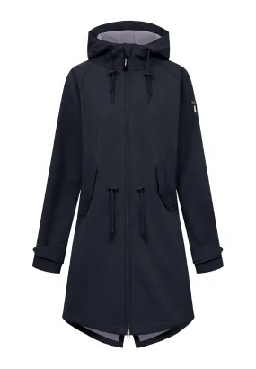 Derbe Island Friese Softshelljacke Damen Navy/Lavender Gray im Online Shop von kaufen