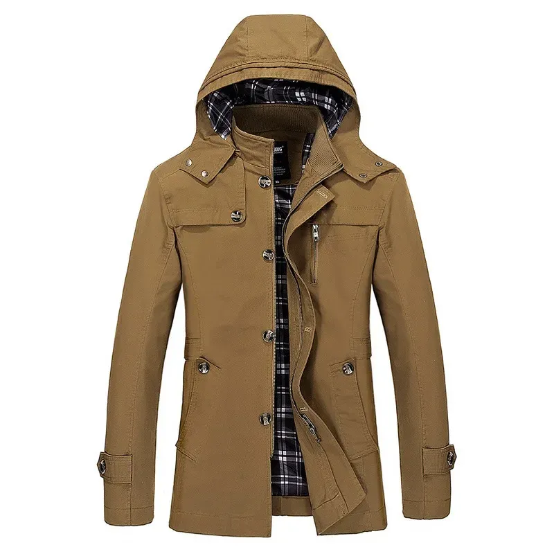 Frostex - Parka Winterjacke Herren – Wasserabweisend, Leicht Gefüttert, Ideal für Herbst