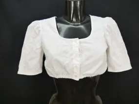 Gr.34 Dirndlbluse weiß Bluse für Dirndl Waldorff Baumwolle Stickerei B9752