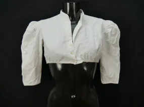 Gr.38 Dirndlbluse schlicht und einfach Bluse für Dirndl Trachtenbluse B7919