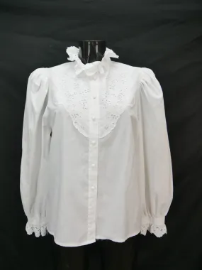 Gr.40 Trachtenbluse weiß Bluse für Dirndl Hanne Modell Stickerei Spitze TB8884