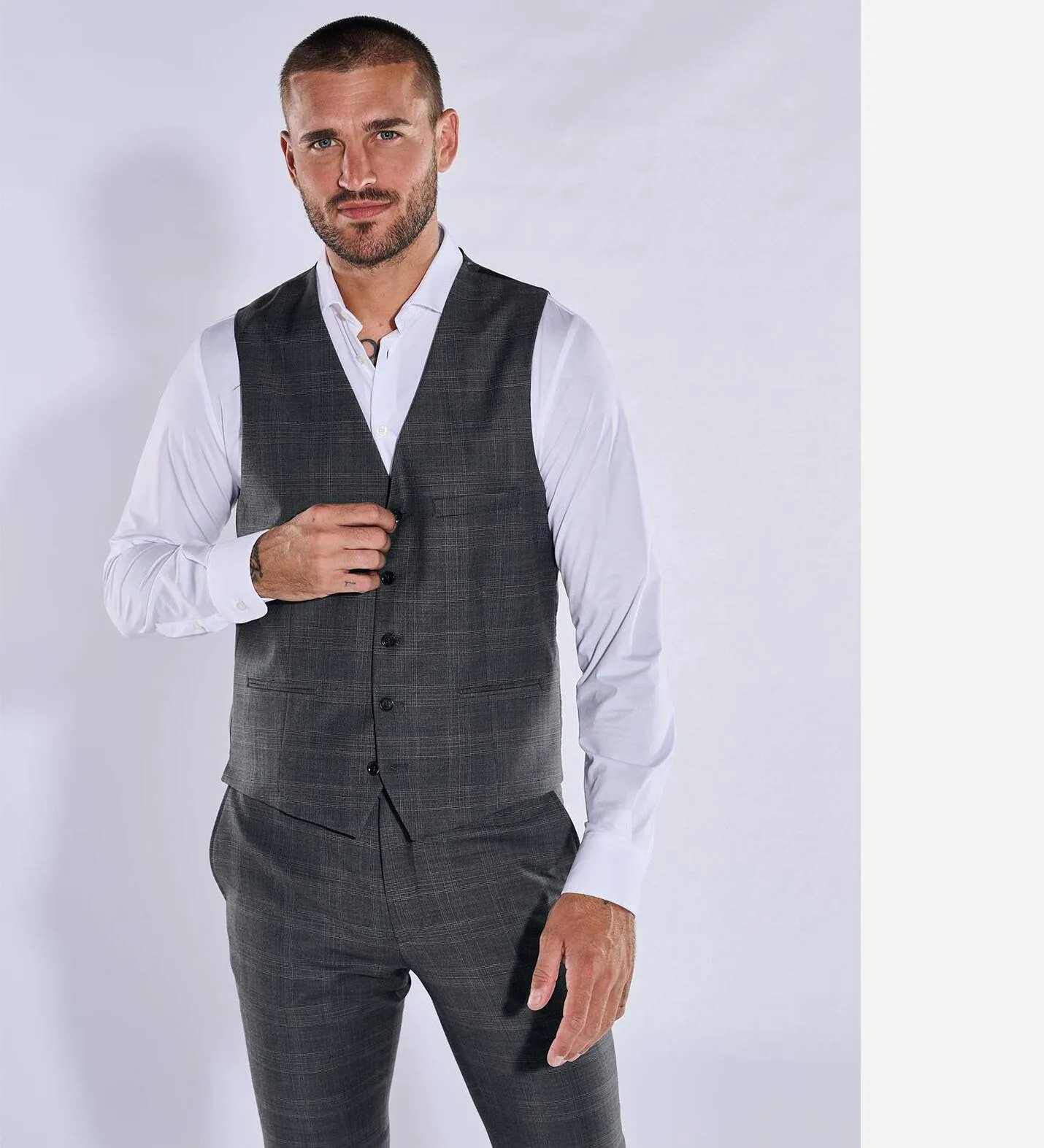 Herren emilio adani Sakko-Weste slim fit in Grau kaufen 37813