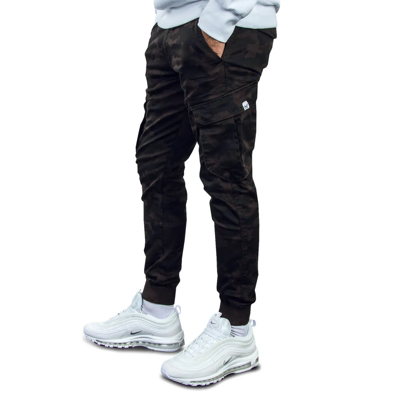 Herren Hose - Reflex Rib Cargo 121 - Black Camouflage