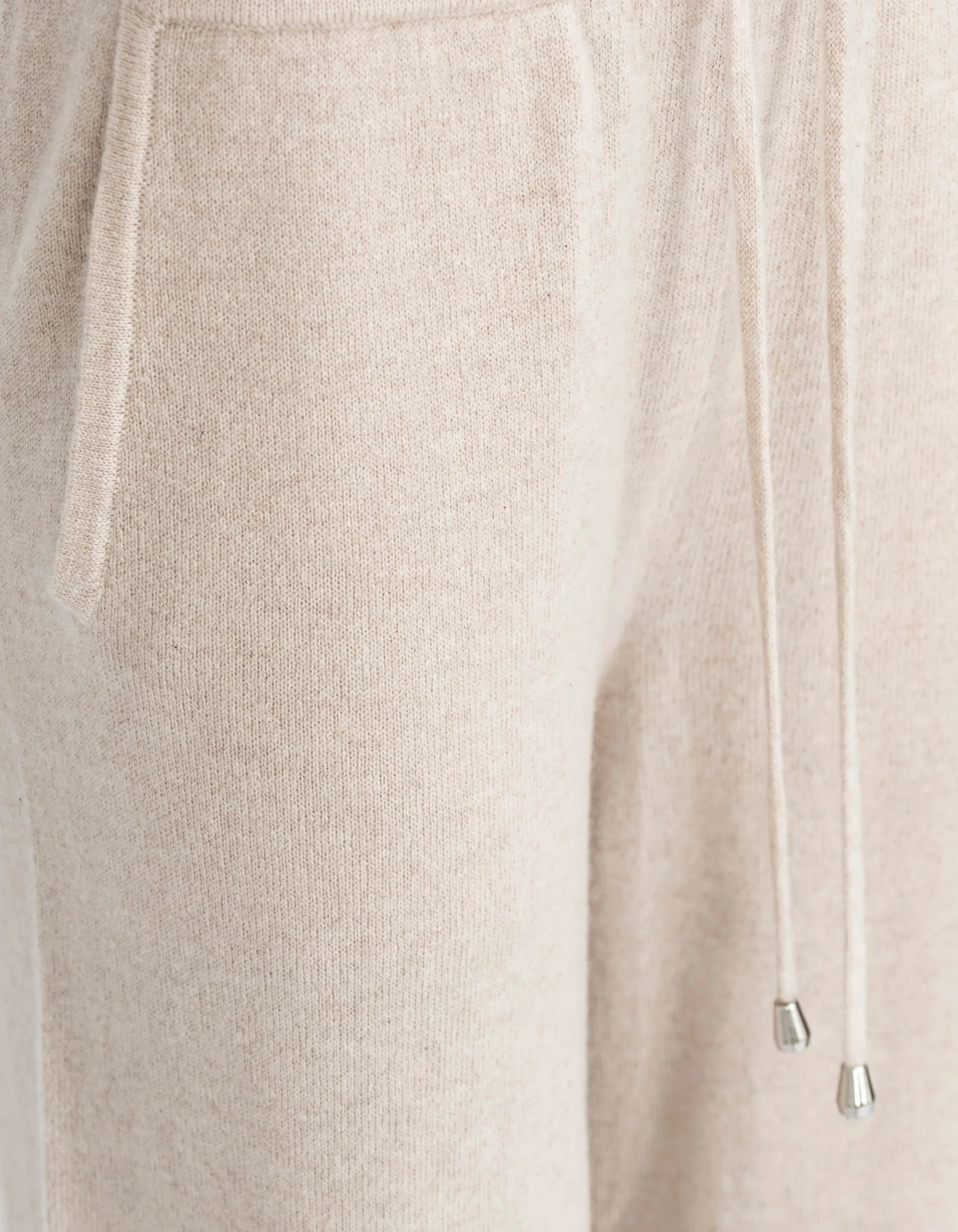 Incery Luna Beige // Wide-Leg Kaschmir-Hose
