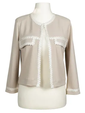 Jersey Jacke für Damen in  beige von Lady Lot Paris