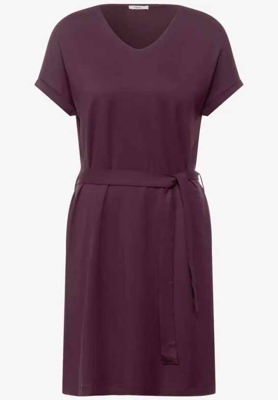 Jersey Kleid in Unifarbe