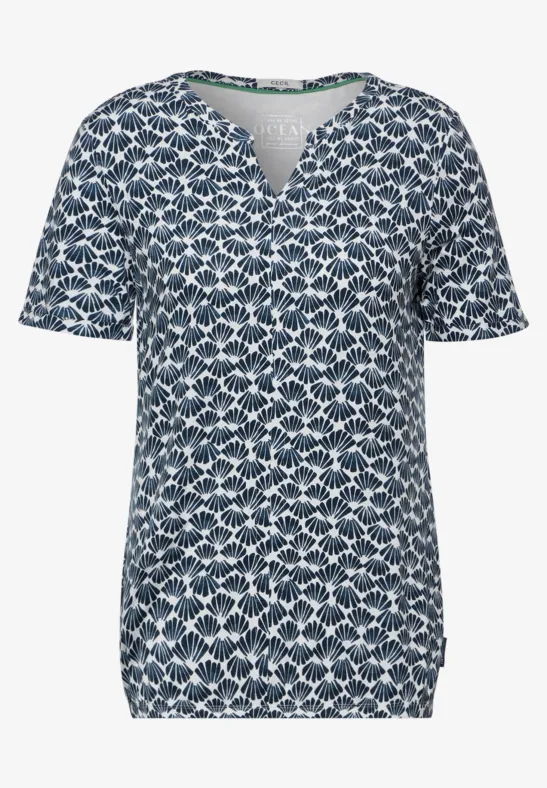 Jersey T-Shirt mit Print