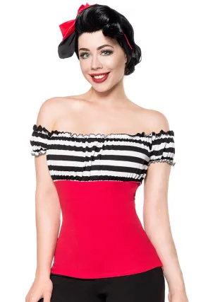 Jersey Top - gestreift
