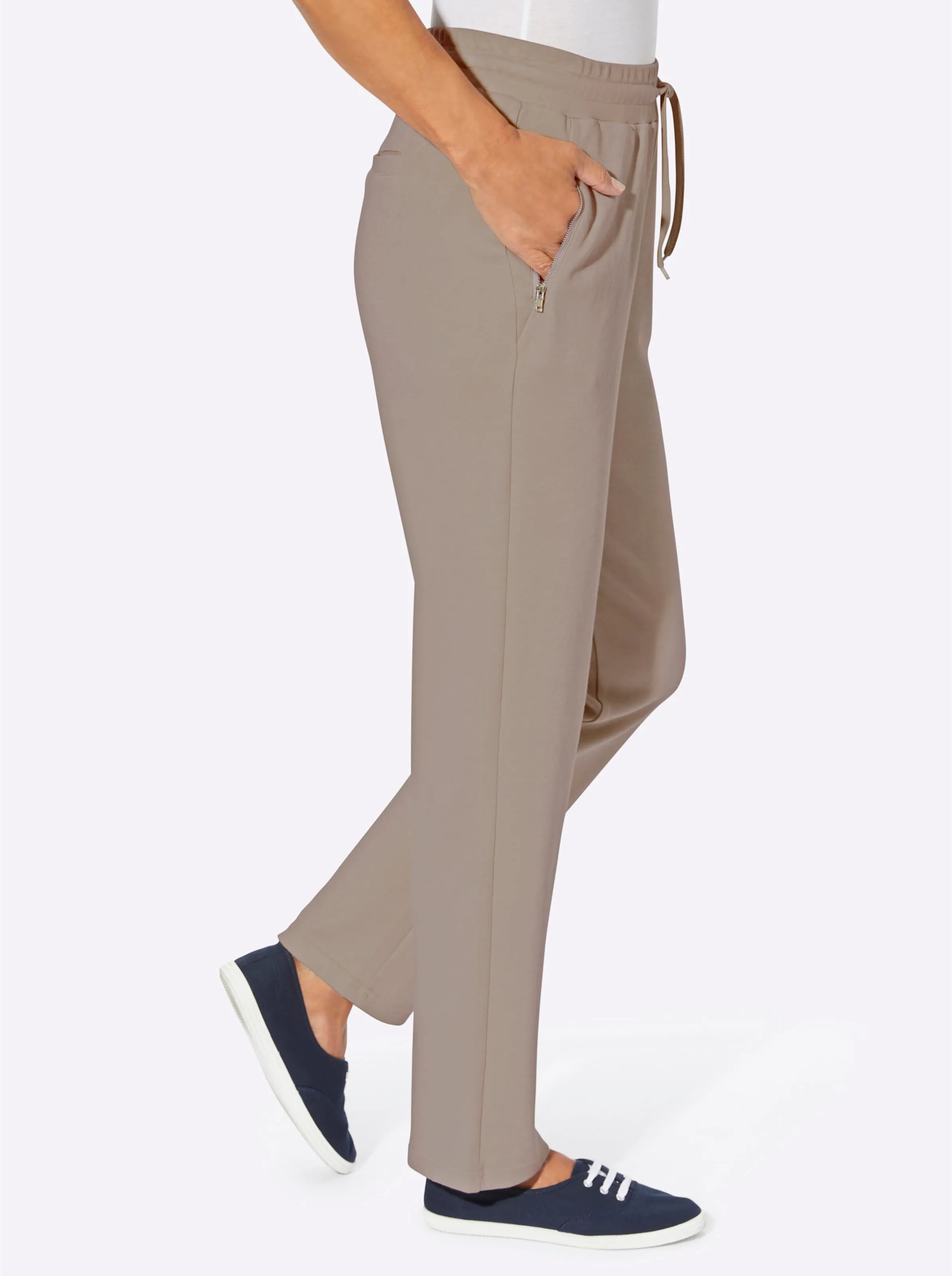 Jerseyhose in sesam