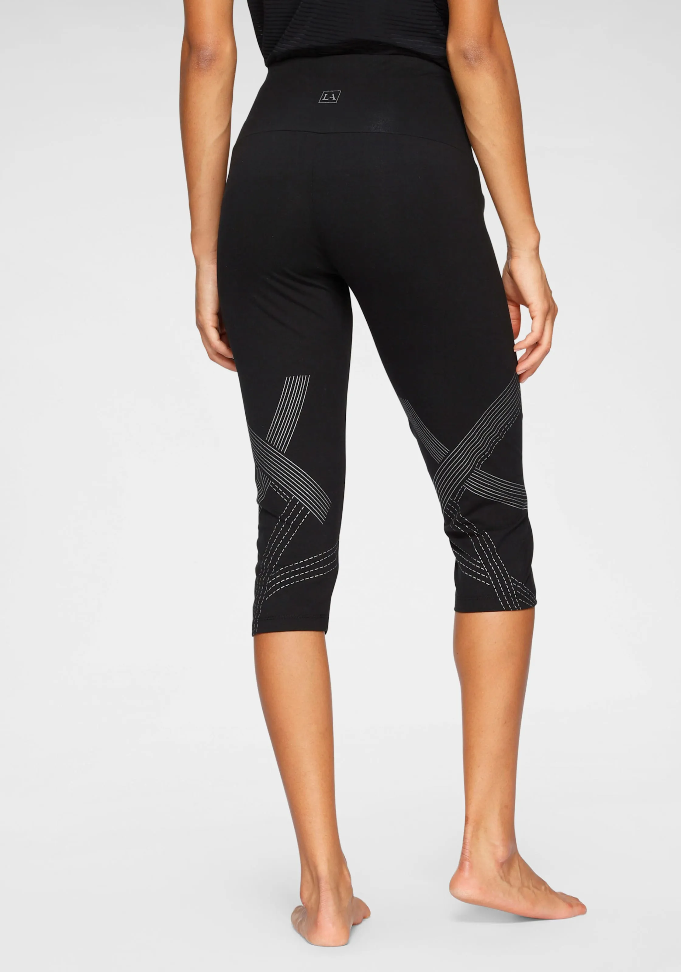 LASCANA ACTIVE Caprileggings in schwarz