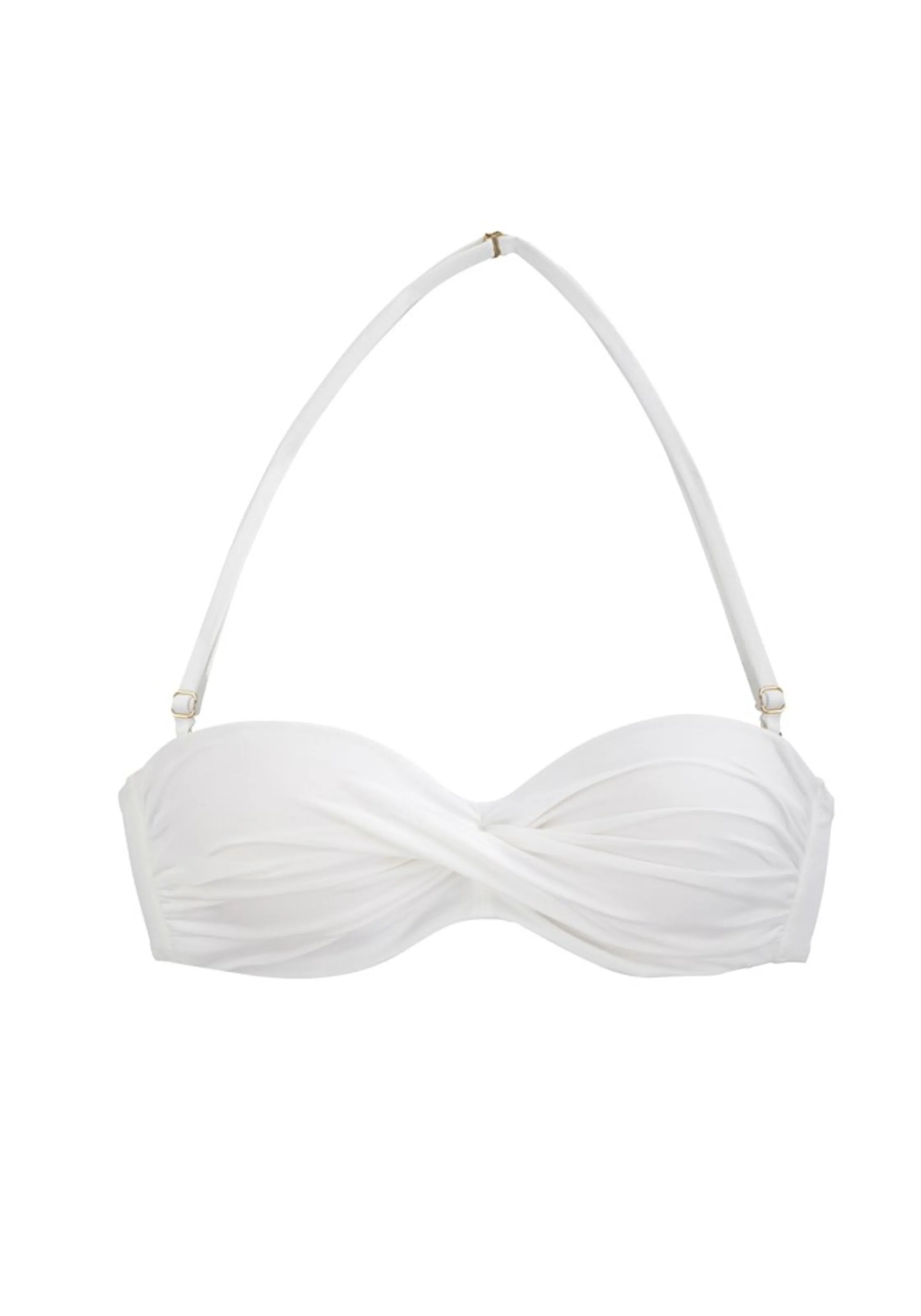 LASCANA Bandeau Bikini in Weiß
