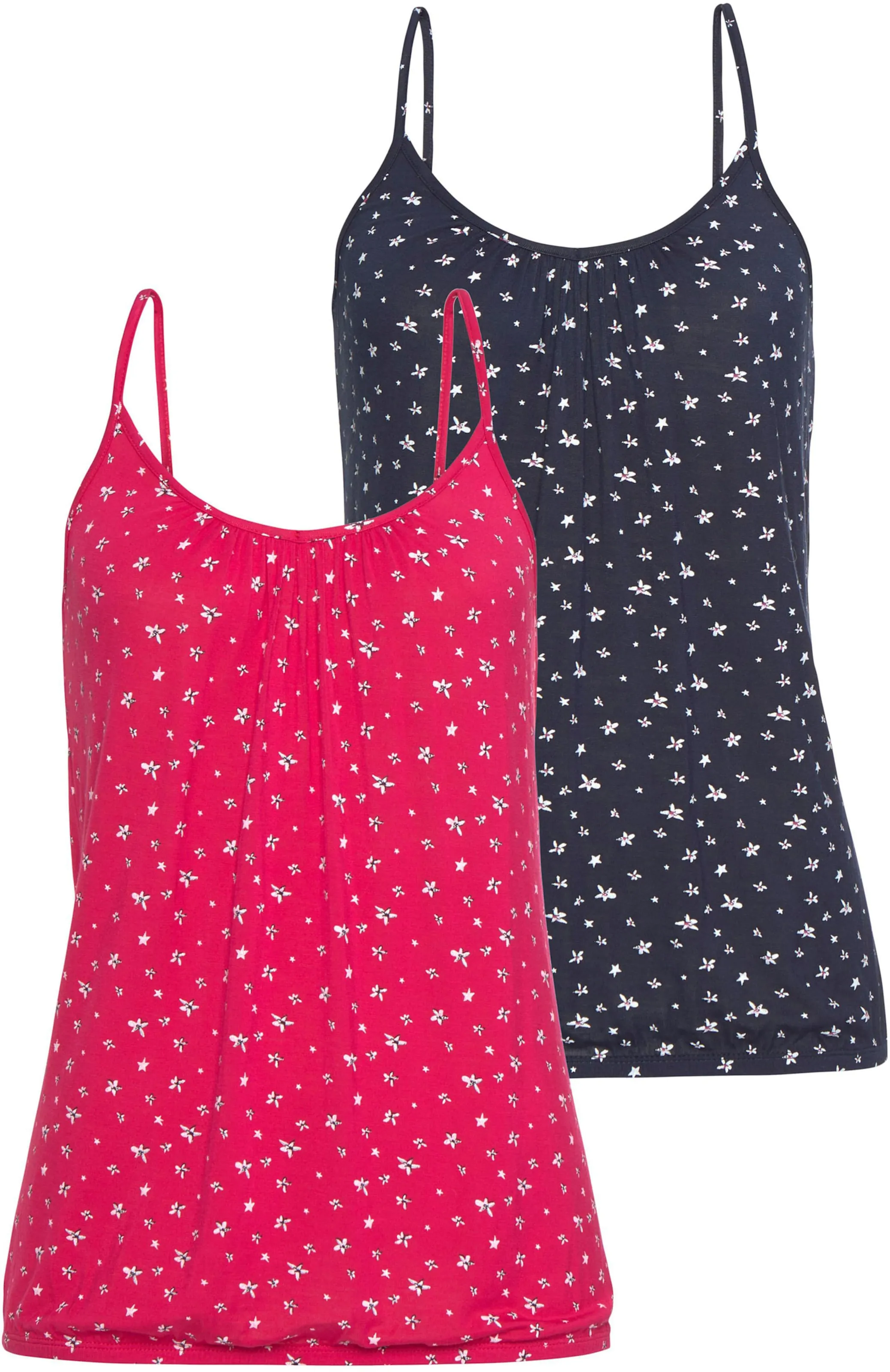 LASCANA Spaghettitop in navy, pink
