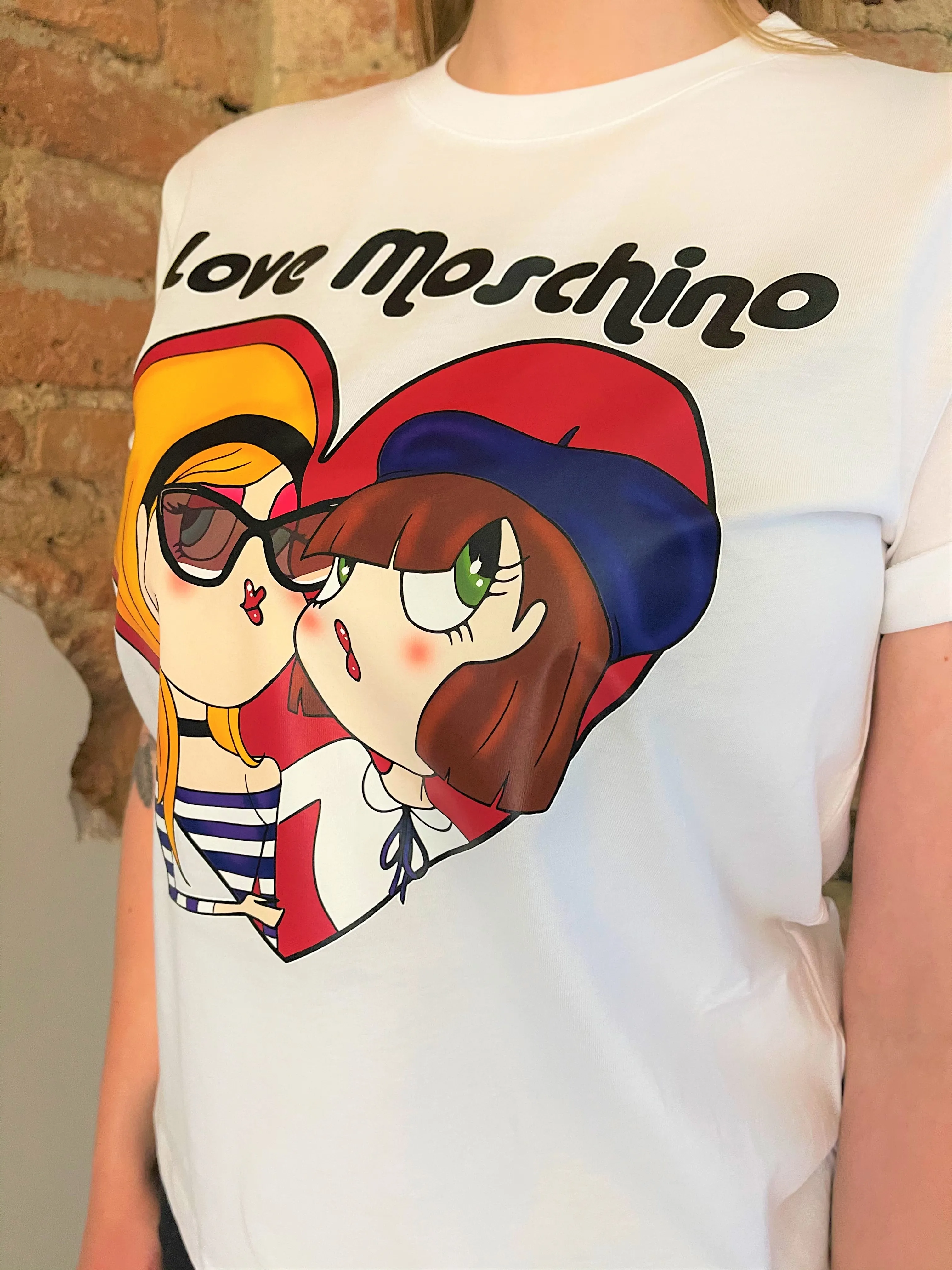 LOVE MOSCHINO T-Shirt LM JRSY PARISIAN DOLLS TEE 