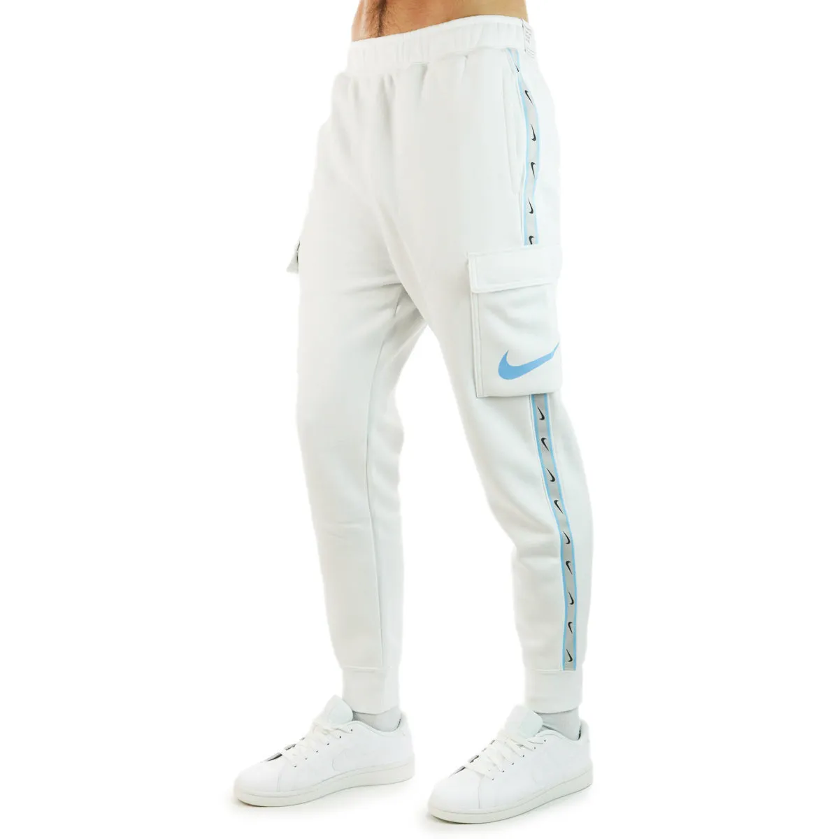 Nike Repeat SW Fleece Cargo Jogging Hose DX2030-121 - weiss-hellblau