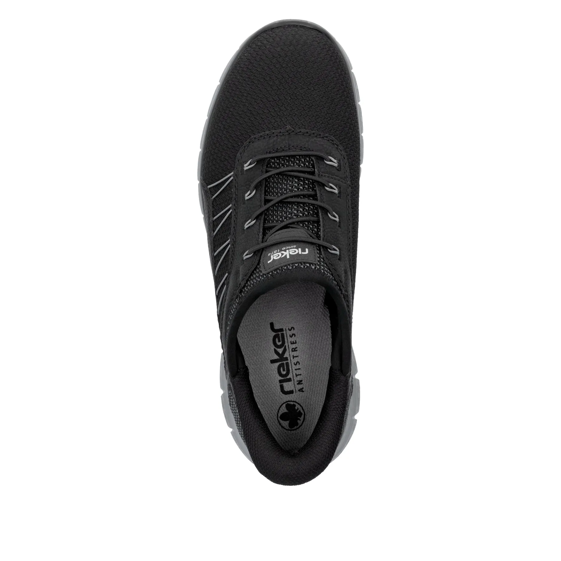 Rieker Herren Slipper asphaltschwarz | B6656-00