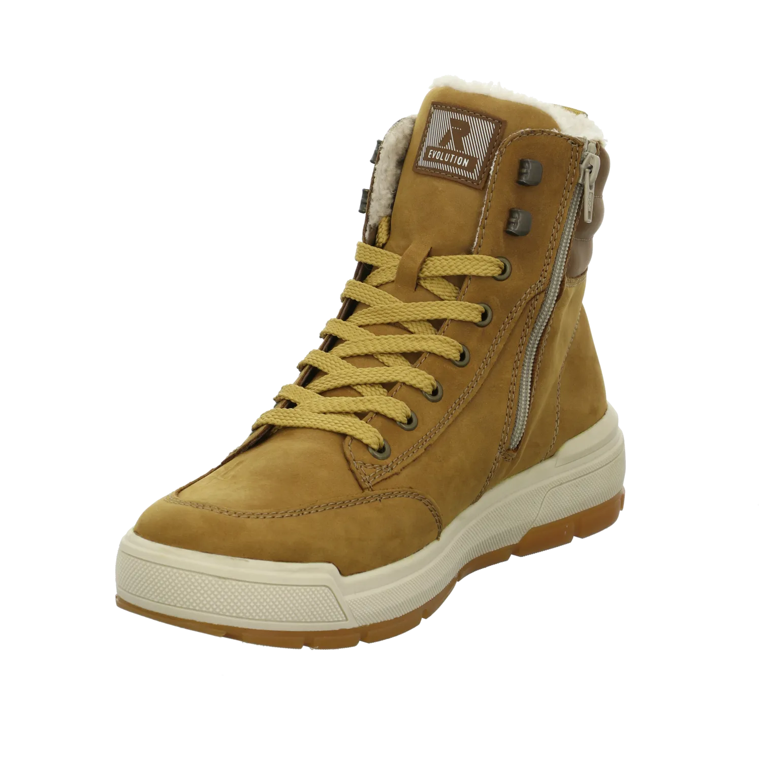 Rieker Schnürstiefel gefüttert natur / hell-braun