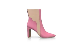 Spitze Stiefeletten mit hohem Absatz 49591