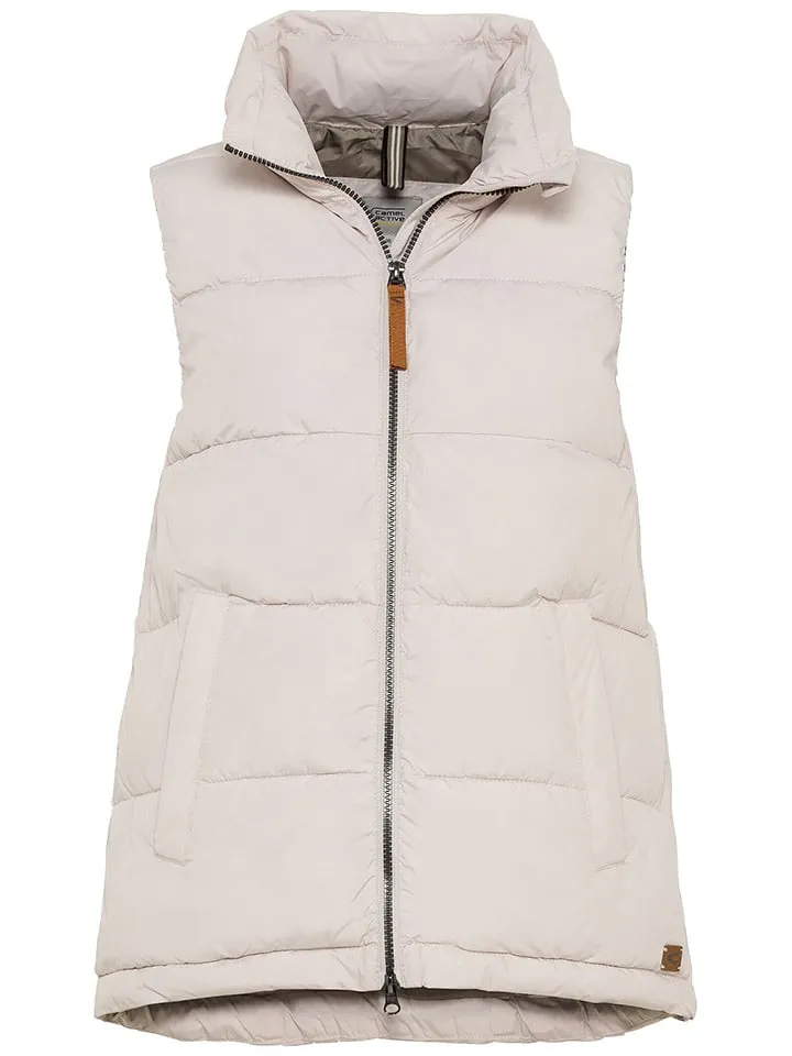 Steppweste in Creme