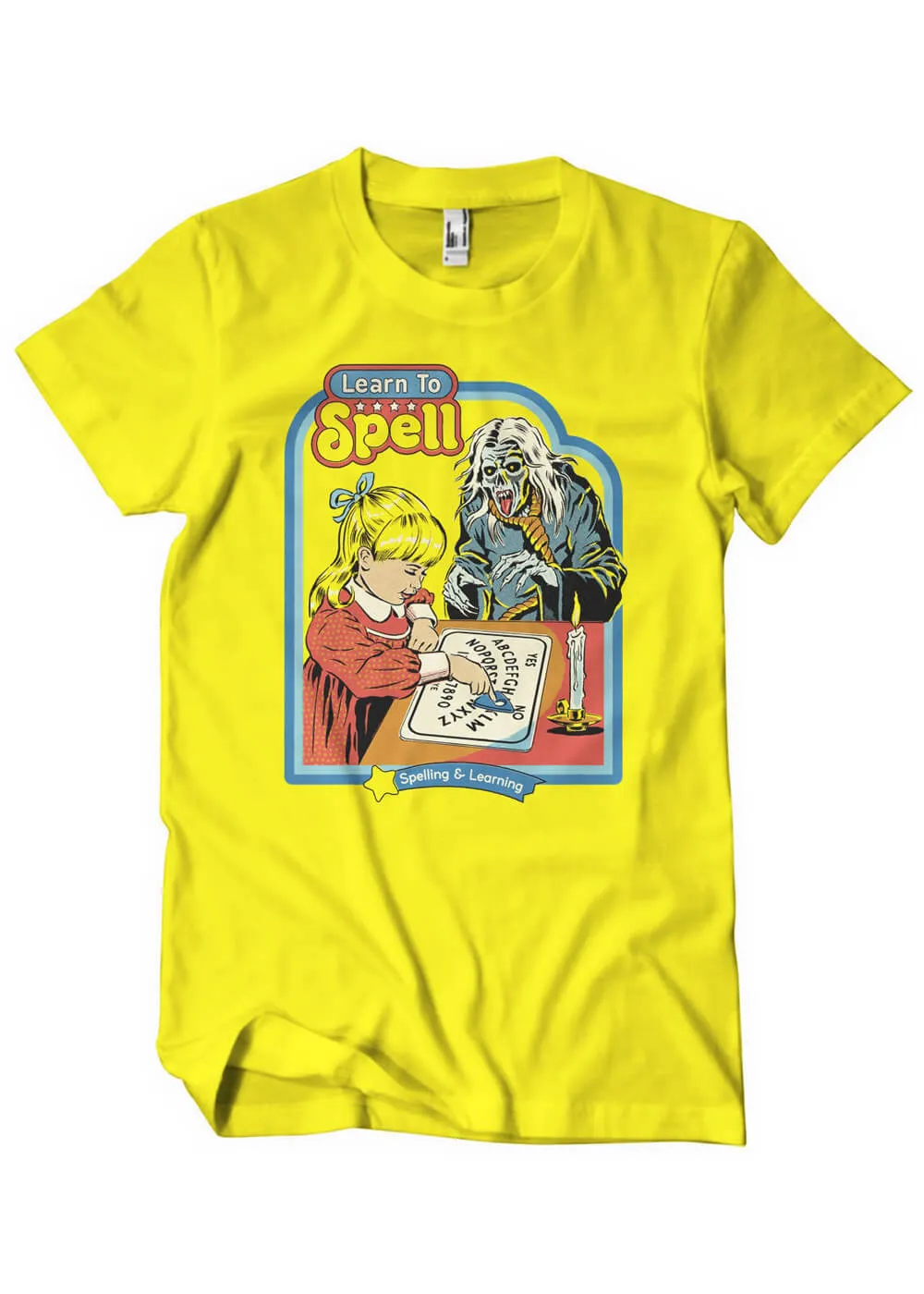 Steven Rhodes Learn To Spell T-Shirt Gelb