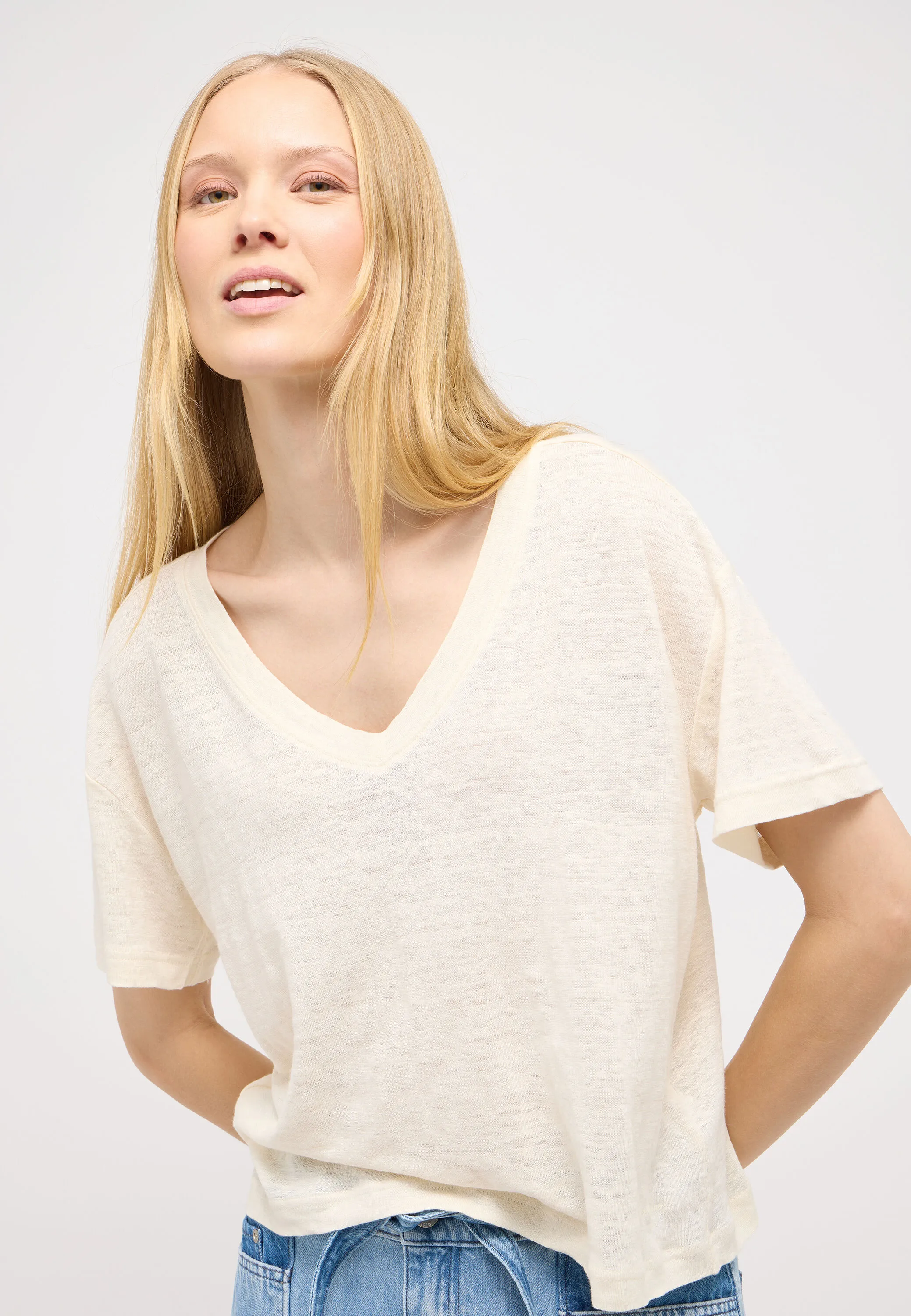 T-Shirt aus Leinen