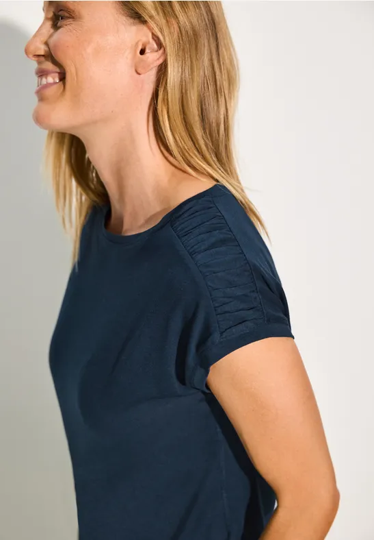 T-Shirt mit Knotendetail