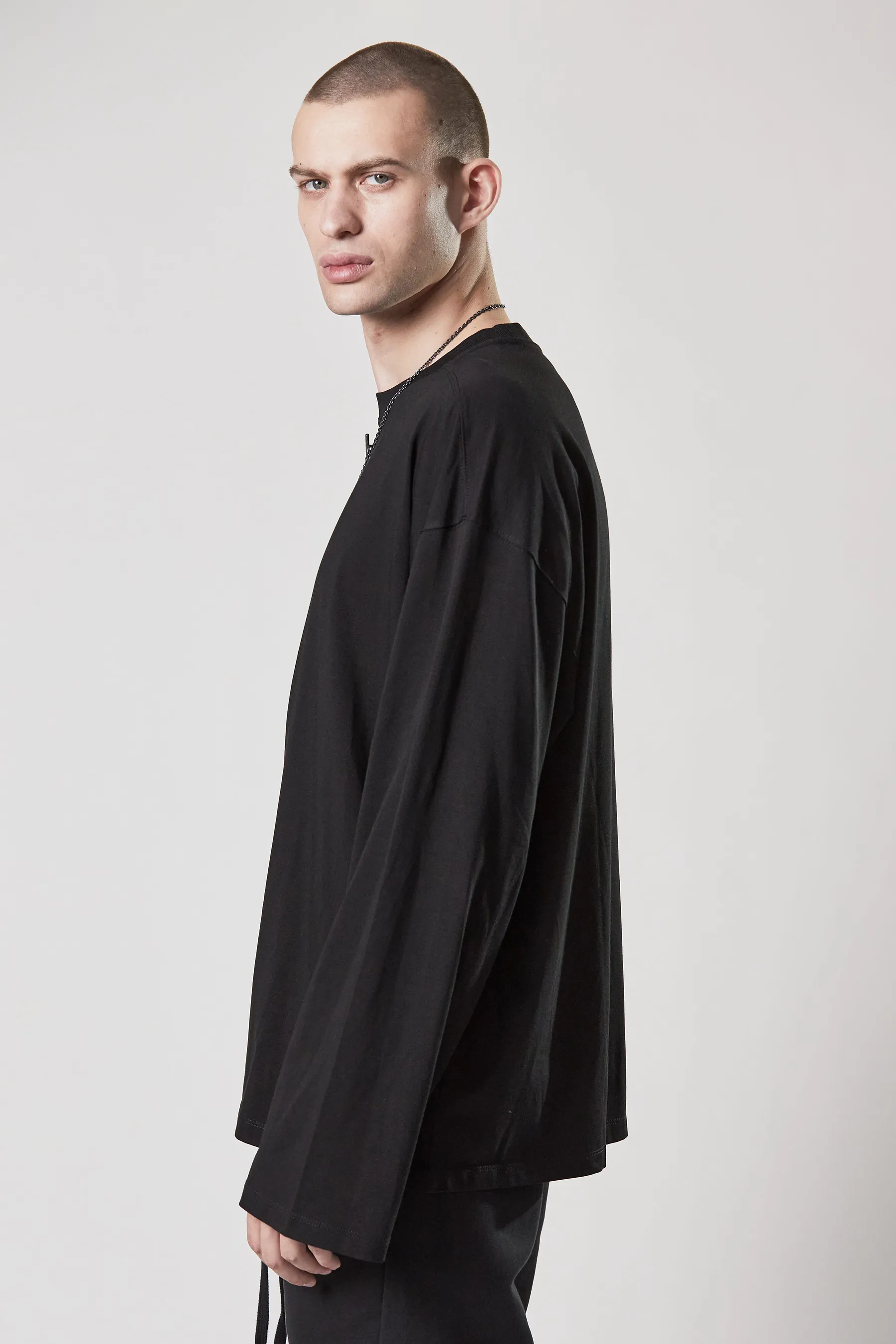 THOM KROM Oversized Cotton-Modal Stretch Jersey Longsleeve T-Shirt  