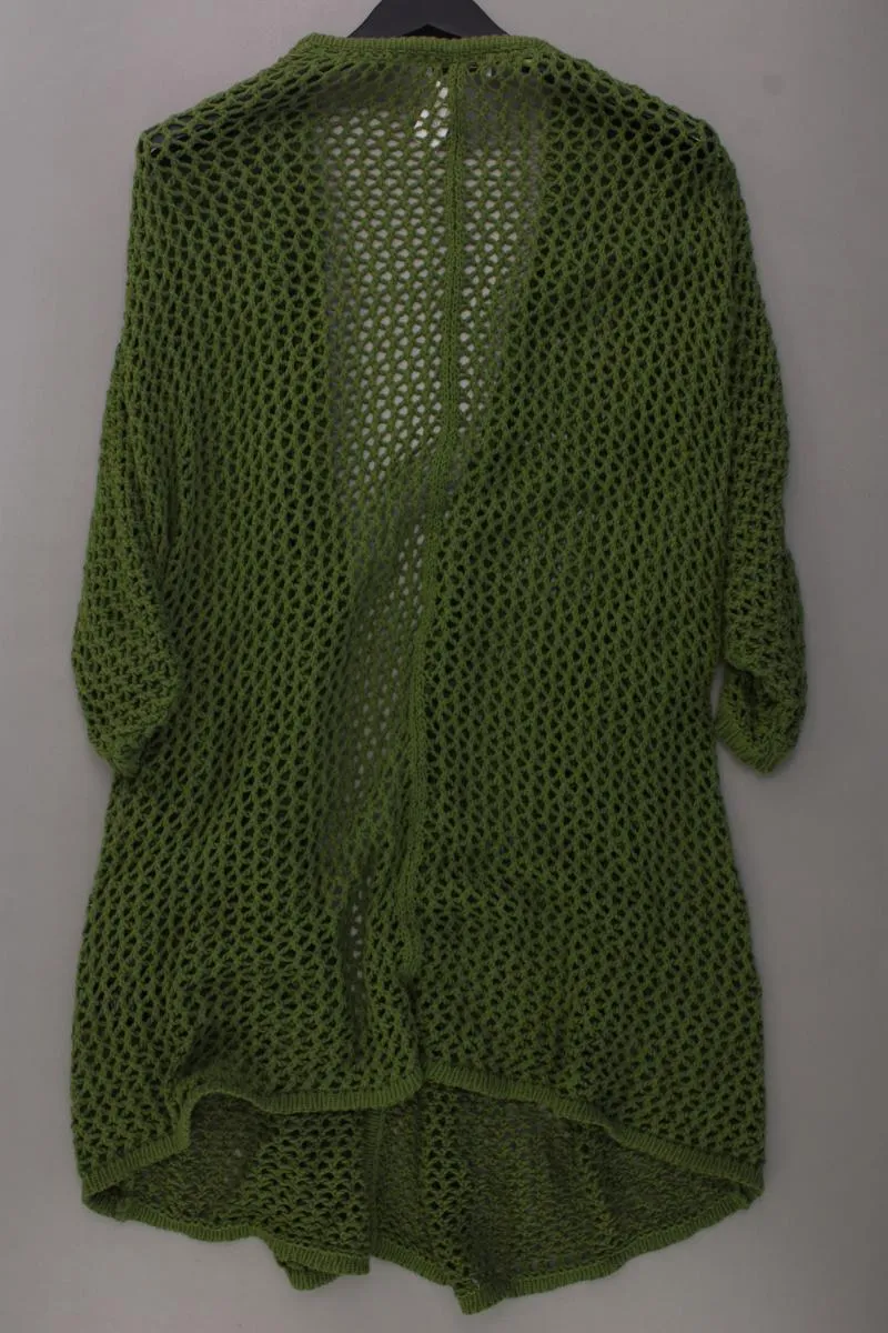 Ulla Popken Strickjacke Gr. 50/52 Langarm grün aus Baumwolle